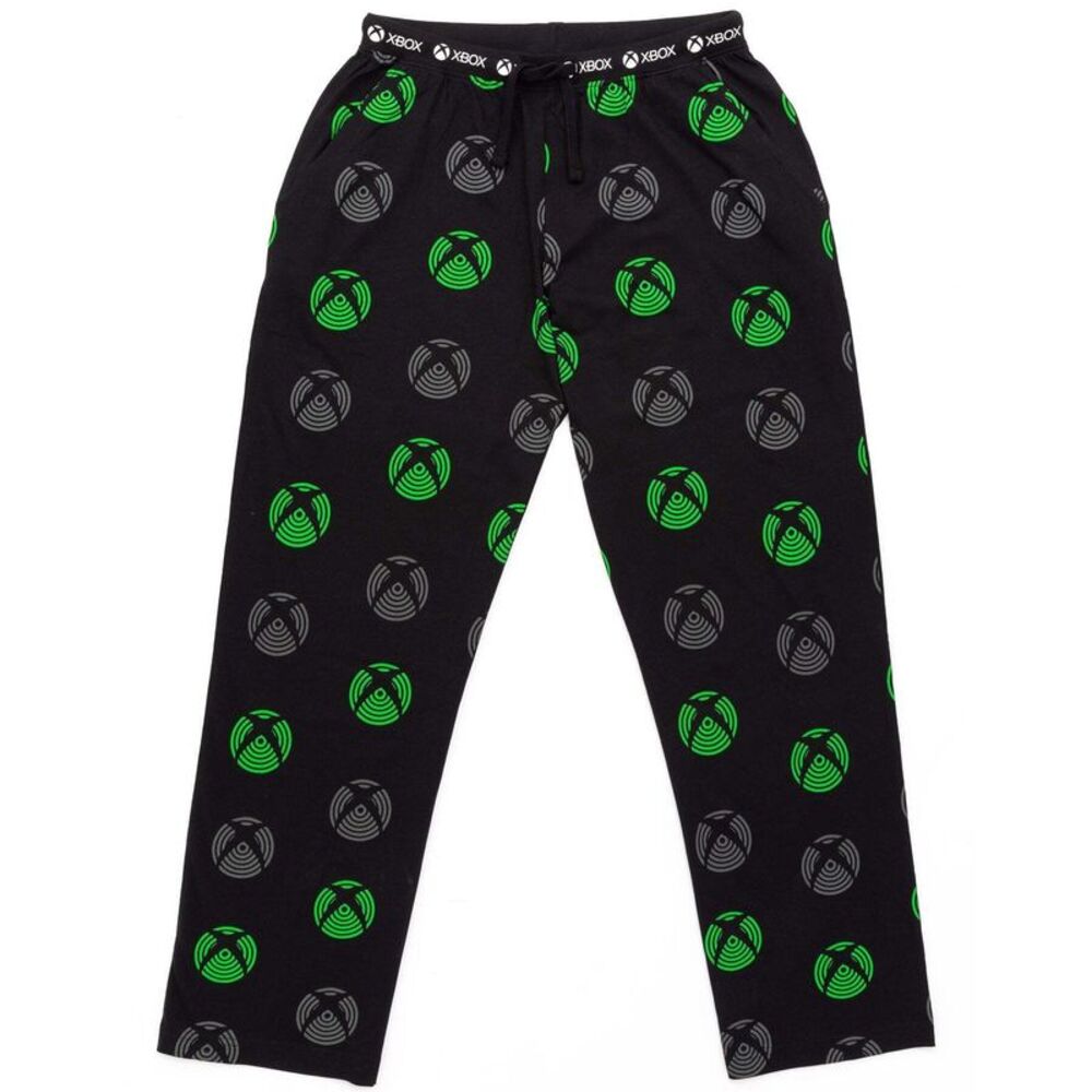 Xbox Mens Lounge Pants / Black/Neon Green/Gray